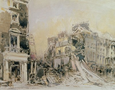 De gebombardeerde Arts Club, 19 september 1940 door William Walcot